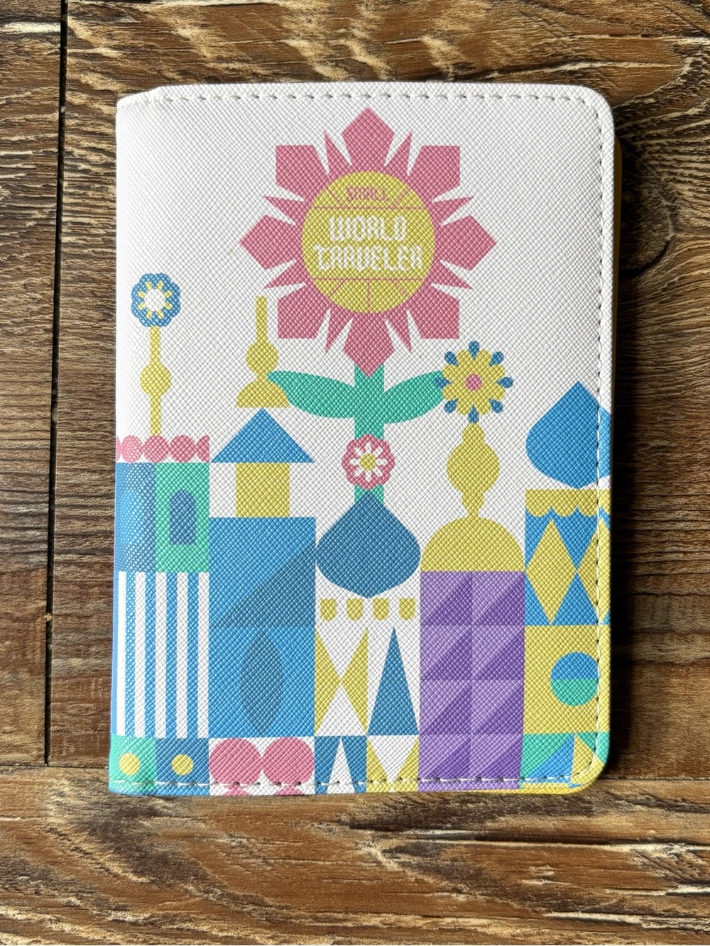 The Lost Bros Disney Small World White Passport Wallet